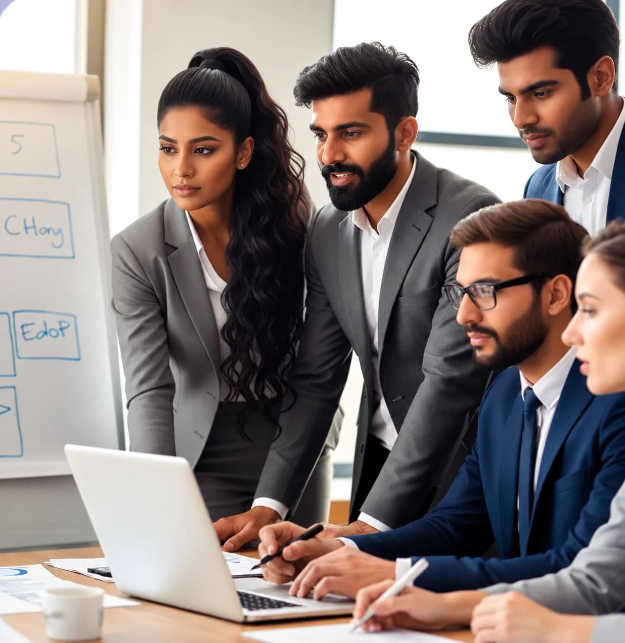 Professional team collaboration